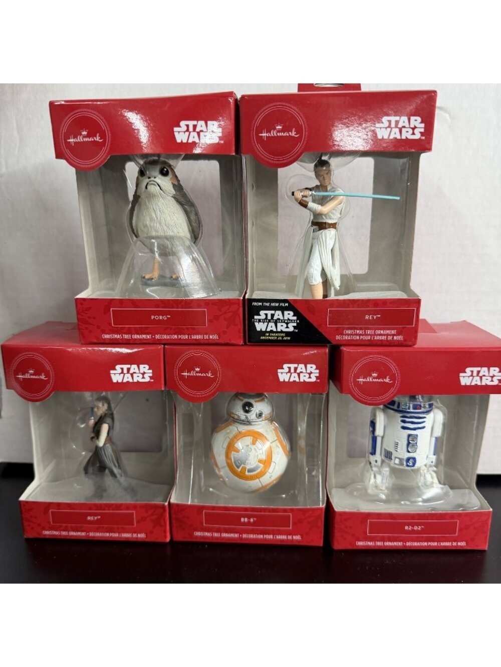 Lot of 5 Star Wars Hallmark Christmas Tree Ornaments